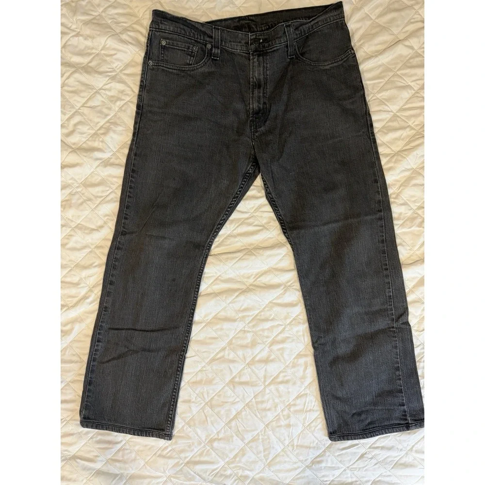 Levis Slim Straight 514 Mens Grey 36X30 Actual 36X29 Stretch Medium Wash